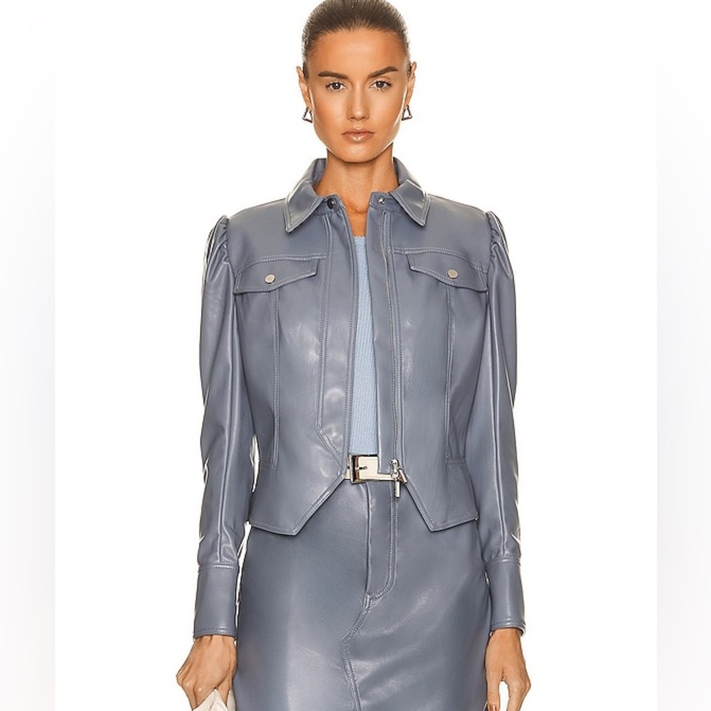 JONATHAN SIMKHAI STANDARD Wyatt Vegan Leather Jacket